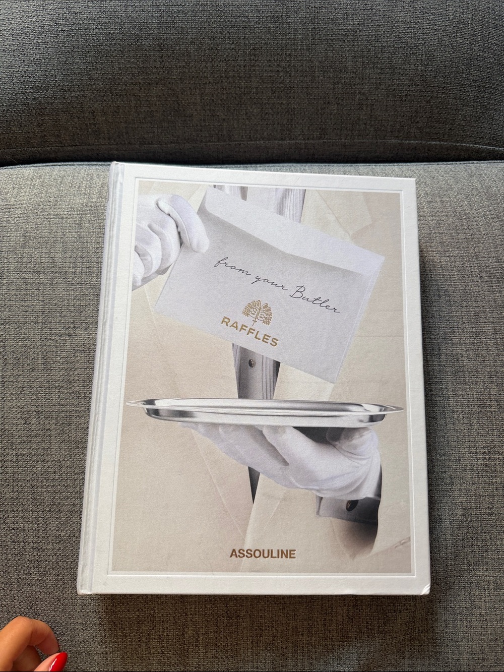 Assouline From Your Butler Coffee Table Book - White & Silver